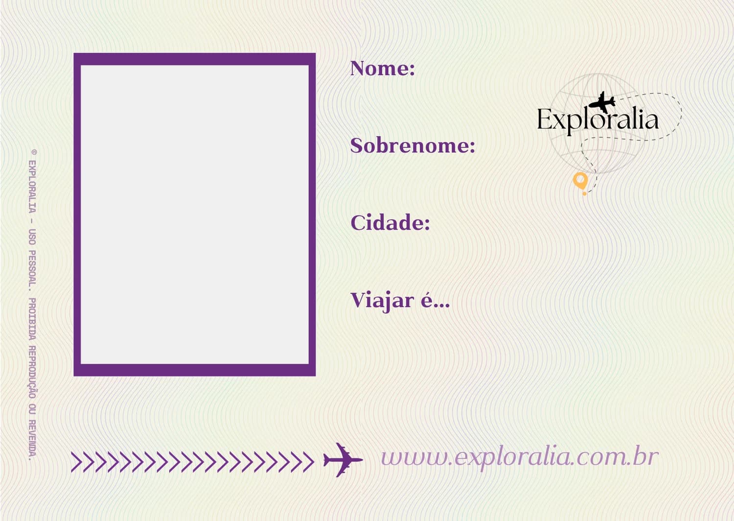 Passaporte Exploralia